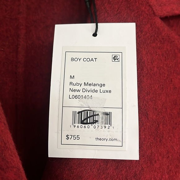 Theory red NWT
Ruby red jacket car coat wool.light weight. Transitional - Picture 4 of 6